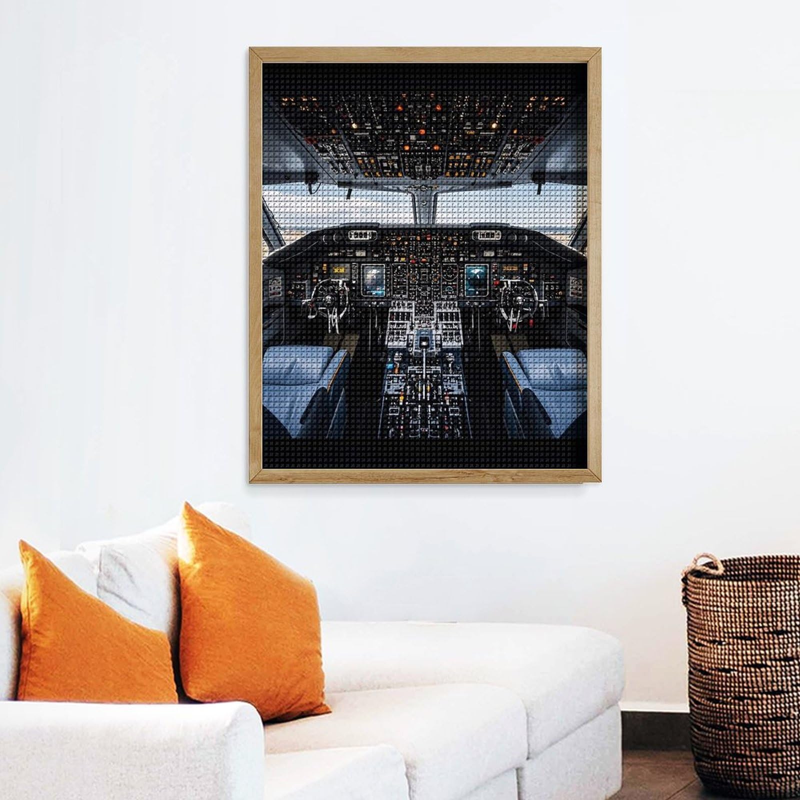 Amazon.com: LHDGSJE Airplane Cockpit Diamond Painting 16