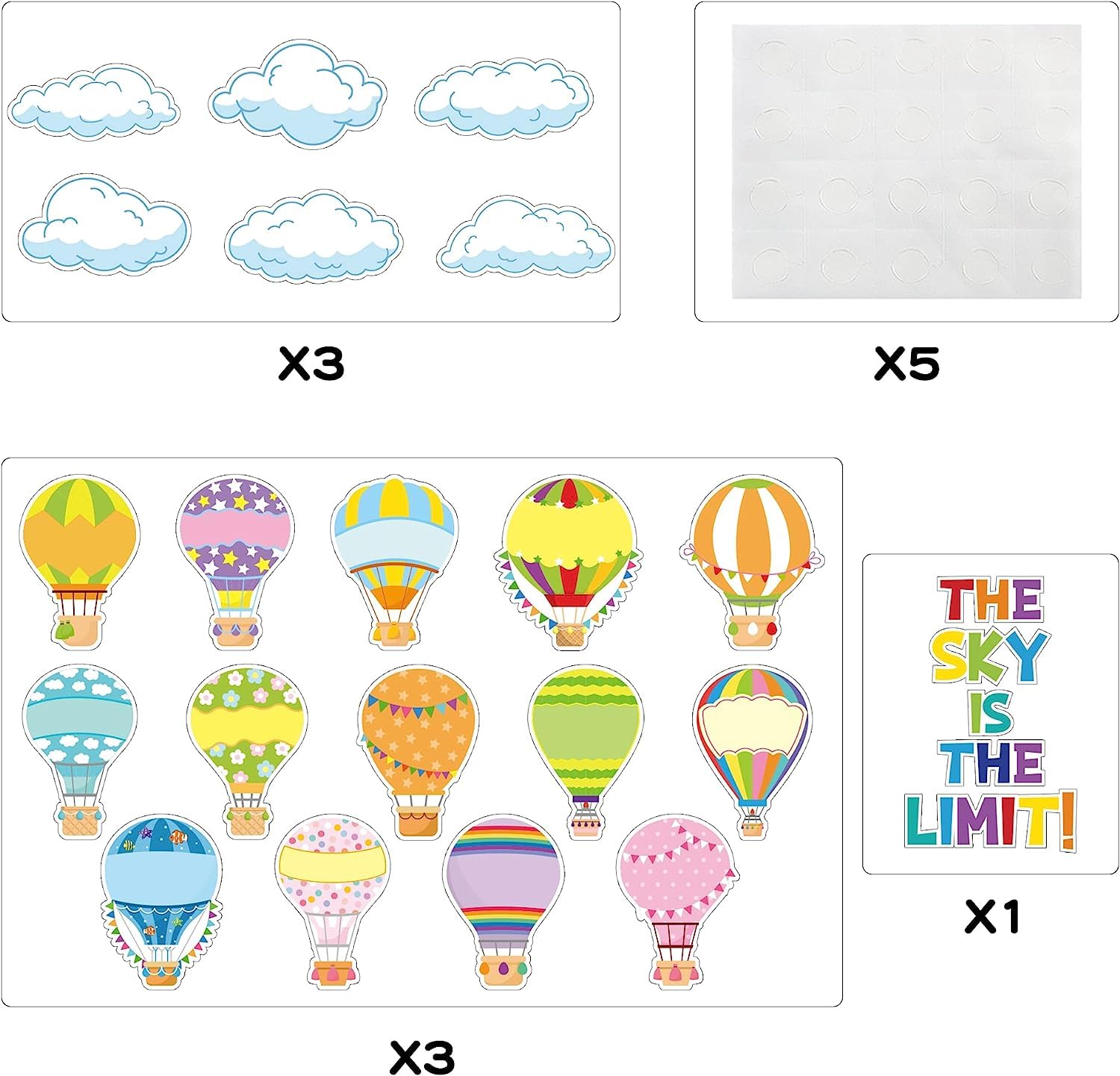 360 Bunte Papierballons - Perfekt Für Bastelprojekte & Klassenzimmerdekoration