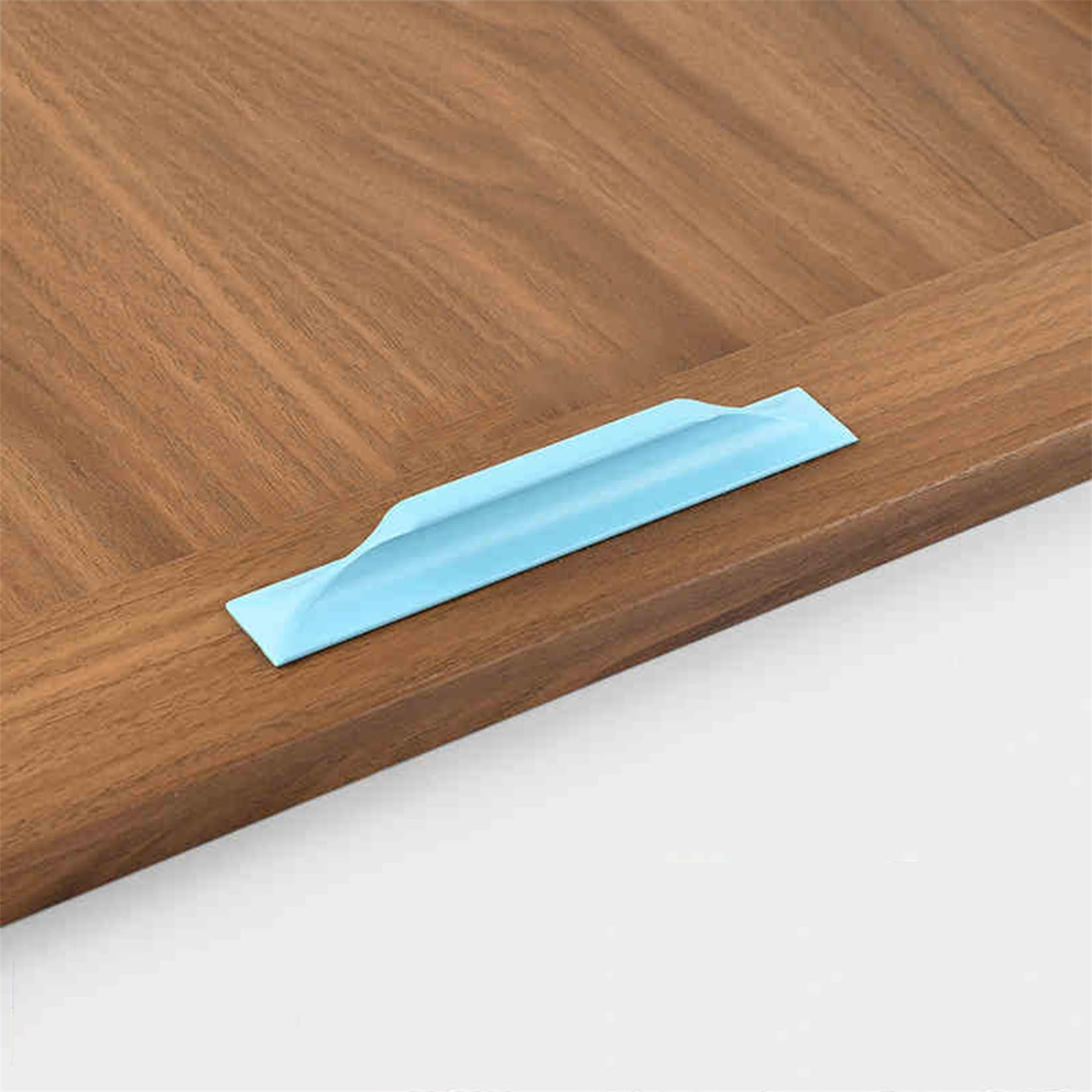 Poignées de commode en alliage d'aluminium bleu au design épuré