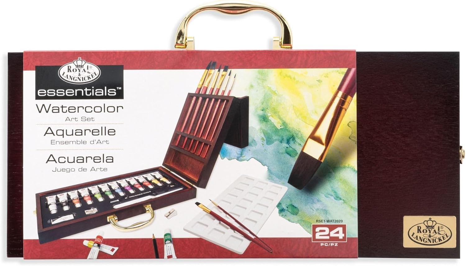 Royal & Langnickel Premier 24 Piece Watercolor Painting Artist Case