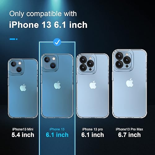 Miniatura 2 de GLIMALL Funda transparente 5 en 1 diseñada para iPhone 15 Pro Max con protector de pantalla 2 unidades + protector de lente de cámara 2 unidades,