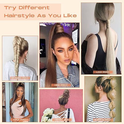 Miniatura 9 de SEIKEA - Extensión de cola de caballo con clip para mujer