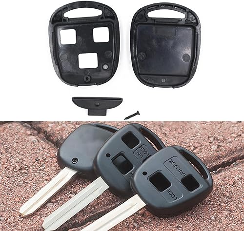 1 carcasa de llave de control remoto para automóvil, carcasa de repuesto de engranaje de tres agujeros, piezas OEM 385311658, para Vellfire (negro) disponible en Yaxa Colombia