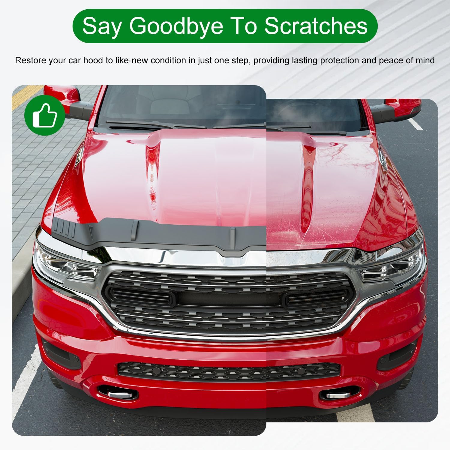 Truck Bed Extender Compatible with 2019-2026 Dodge RAM 1500 Hood Protector Replacement for 2019-2026 Dodge RAM Accessories