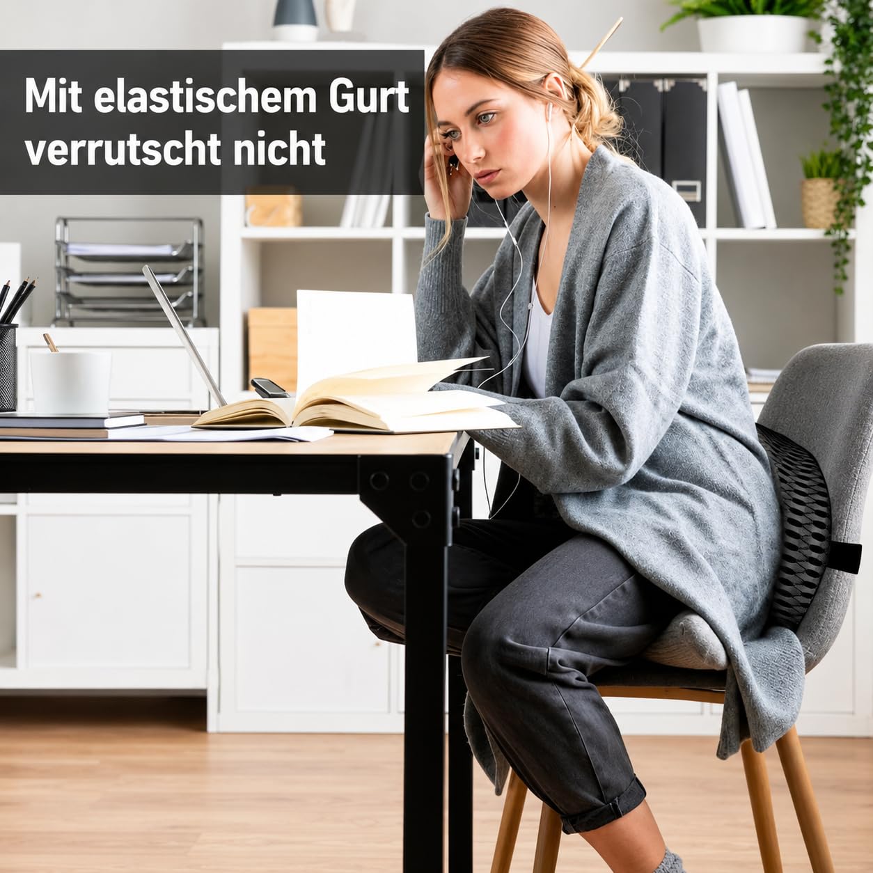 Generisch Lendenkissen,Memory Schaum Lordosenstütze Kissen,Ergonomisches Lendenwirbelkissen Stuhl Rückenstützkissen Lendenwirbelstütze für Auto,Lendenwirbelstütze,Bett,für Sofa,Rückenkissen,Bürostuhl