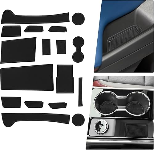 BIBIBO 17 alfombrillas de ranura para puerta de automóvil Equinox 2025 2025 2026 Equinox para interior de 2025 2026, almohadillas de ranura para