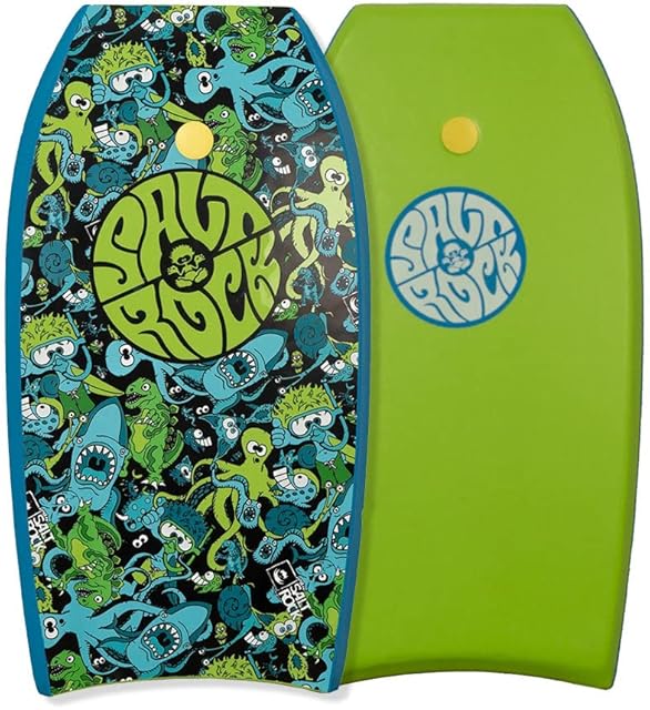 SALTROCK ® Monstermash | 37in/94cm | Bodyboard For Kids & Adults | With Leash & Wrist-Strap
