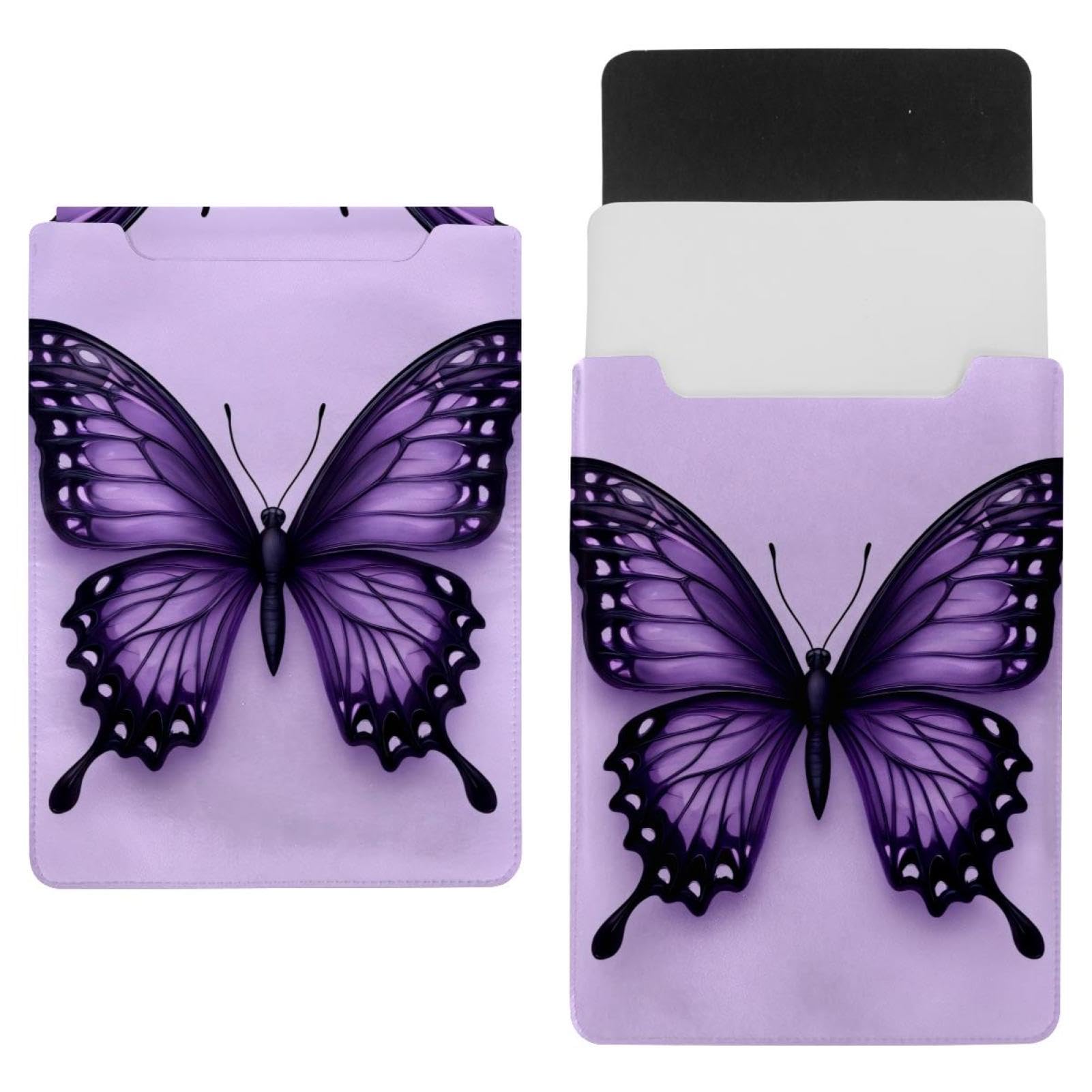 Housse pour ordinateur portable protège choc étui violet papillon - 7