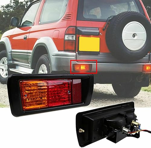 Miniatura 6 de Luz de parachoques trasero de coche, para Toyota Land Cruiser Prado (90) 1997-2002 8156060440, reflector de luz trasera, accesorios para parachoques
