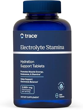Trace Minerals | Electrolyte Stamina Tablets | Magnesium & Potassium to Boost Energy, Hydration & Muscle Endurance, Reduce Cramps | Vegan, Gluten Free, Sugar Free 300 Tablets