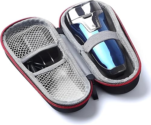 AMSAMOTION Funda para afeitadora eléctrica Braun Series 3Series 5Series 7Series 9, 3040s, 3010S, 5018s, 5140s, 7058cc, 9460cc, funda protectora