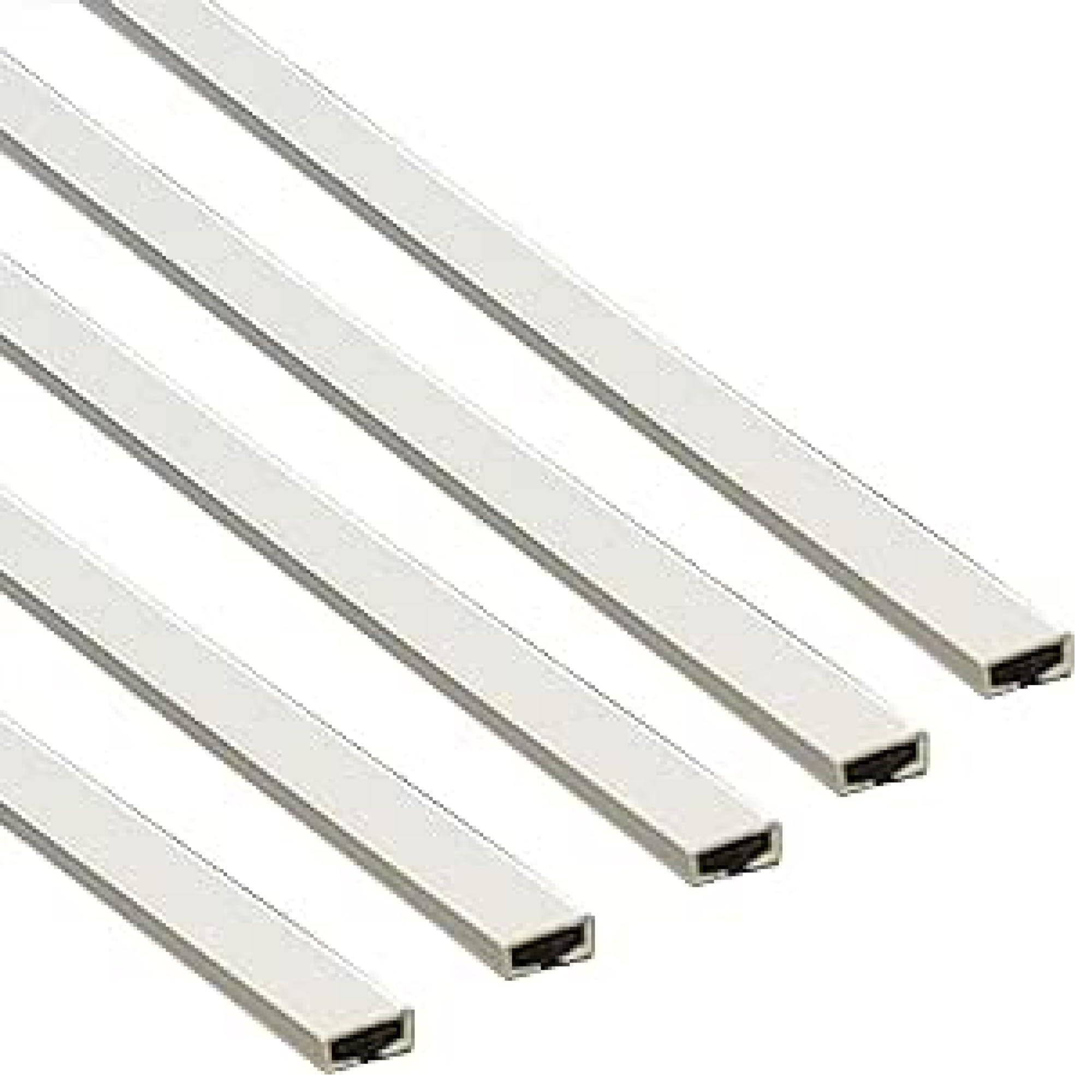 Eai White Fire Seal Intumescent Door Strips - 5 Pack, 105Cm X 1Cm X 0.4Cm | Adhesive Metre-Long Safety Strips To Prevent Spread Of Fire |