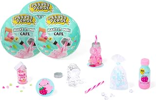 MGA's Miniverse Make It Mini Cafe Series 6 (3 Pack) Latest Wave, Mini Collectibles - Blind Packaging, Resin Play, Replica Food, Not Edible, Collectors, 8+, NO DUPLICATES