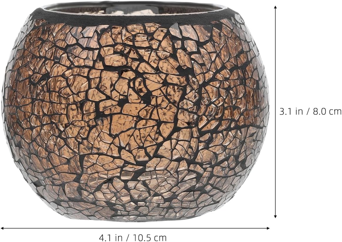 Wakauto Glass Candlestick Decorative Candle Holder for Pillar Candles Crystal Votive Candle Holder with Storage Container 4.13 X 4.13 X 3.14 in Home Decor and Party Table Centerpiece image 4