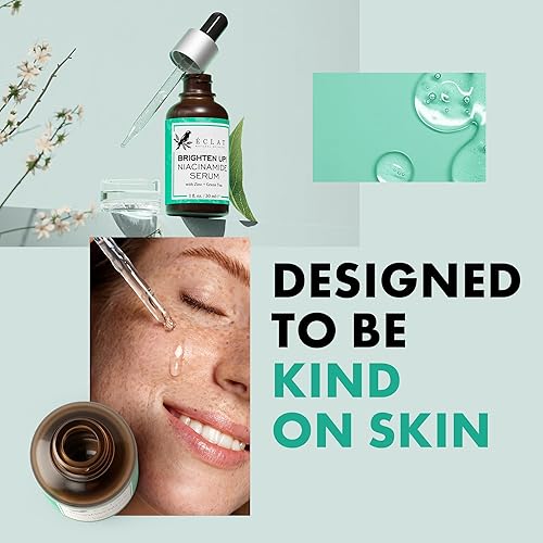 Miniatura 7 de Eclat Skincare Suero de niacinamida clarificante, 12% niacinamida con zinc PCA y ácido hialurónico, fórmula hidratante y calmante, suero facial para