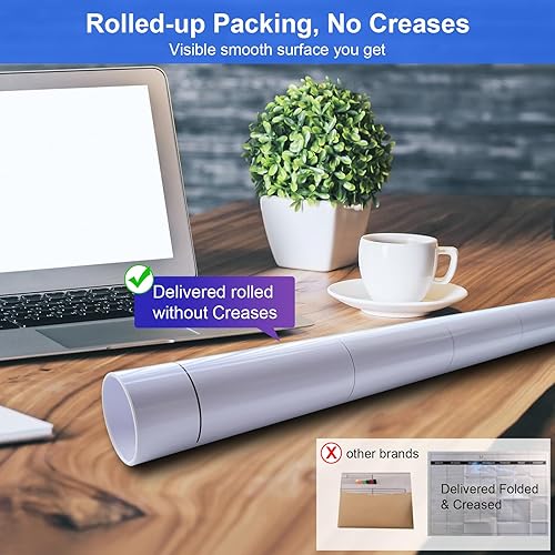 Miniatura 4 de Calendario mensual de pared, calendario grande de borrado en seco y húmedo de 48 x 36 pulgadas para pared, calendario de pared sin fecha, calendario