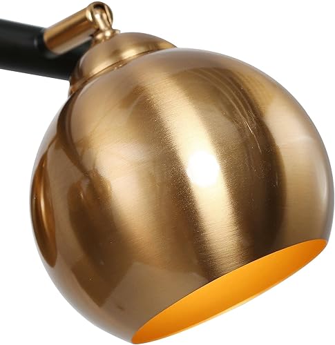 Miniatura 7 de Candelabros para comedor, iluminación ajustable de isla de cocina de 6 luces, gran lámpara moderna negra y dorada, lámparas de comedor sobre mesa