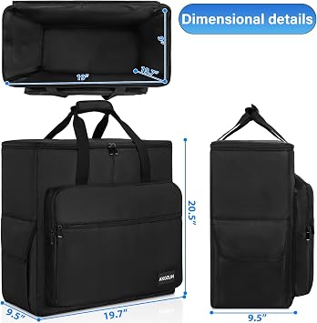 AKOZLIN PC Travel Case Computer Desktop Carrying Case