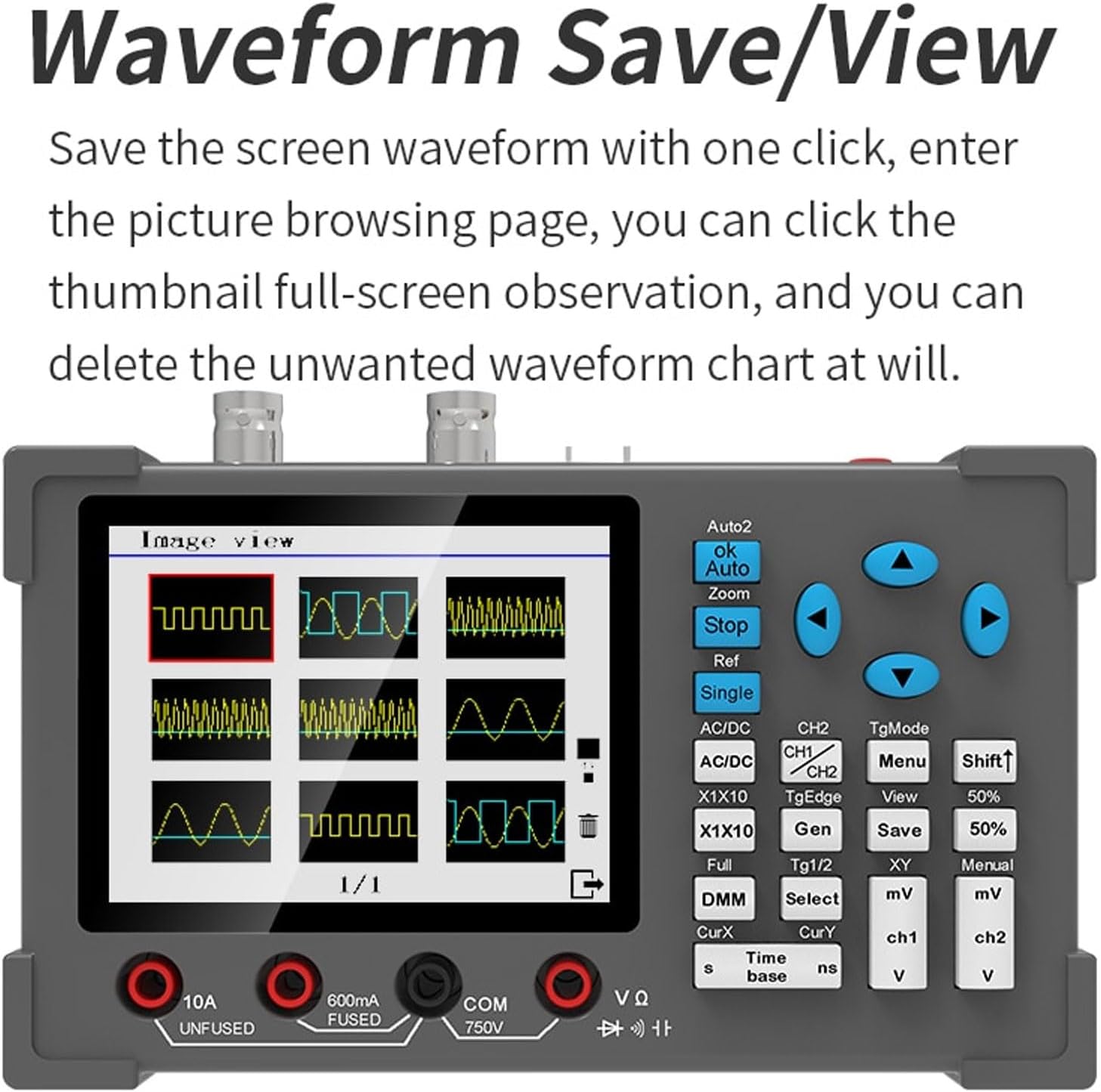 DSO3D12 Waveform Save and View Interface
