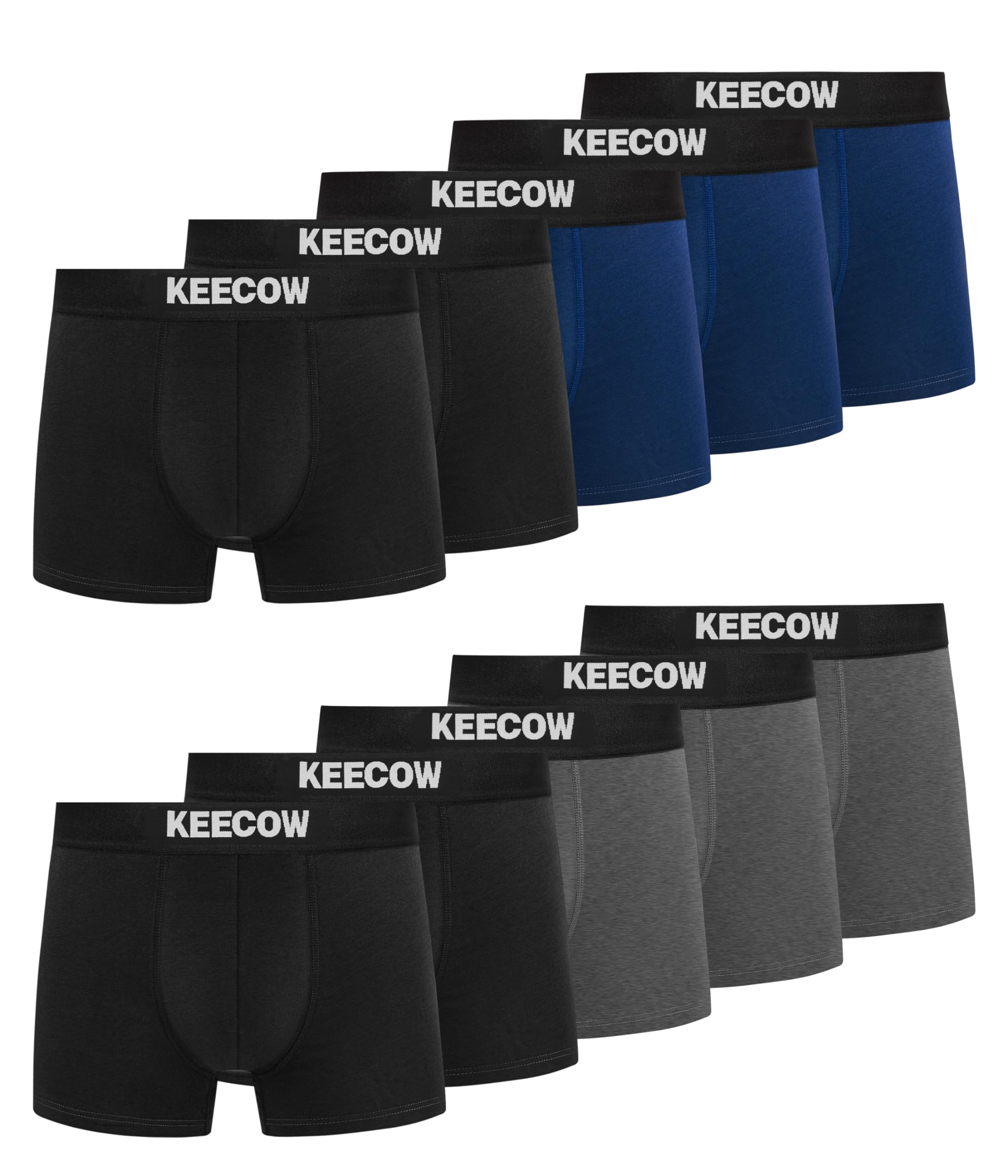 Bobelle Boxershorts Herren10er Pack Baumwolle,Atmungsaktive Unterhosen Männer Unterwäsche Retroshorts(Gr. M - 3XL) (DE/NL/SE/PL, Alphanumerisch, XL, Regular, Regular, 10X Mehrfarbig 02)