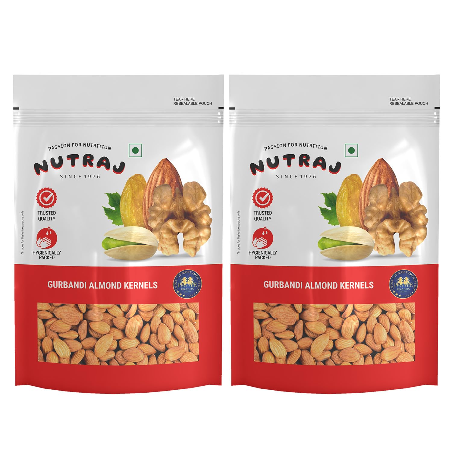 Nutraj Gurbandi Almond Kernels 500g (250g x 2) Pouch | Choti Giri | Badam | Dry Fruits and Nuts | Grocery Item.-image-14