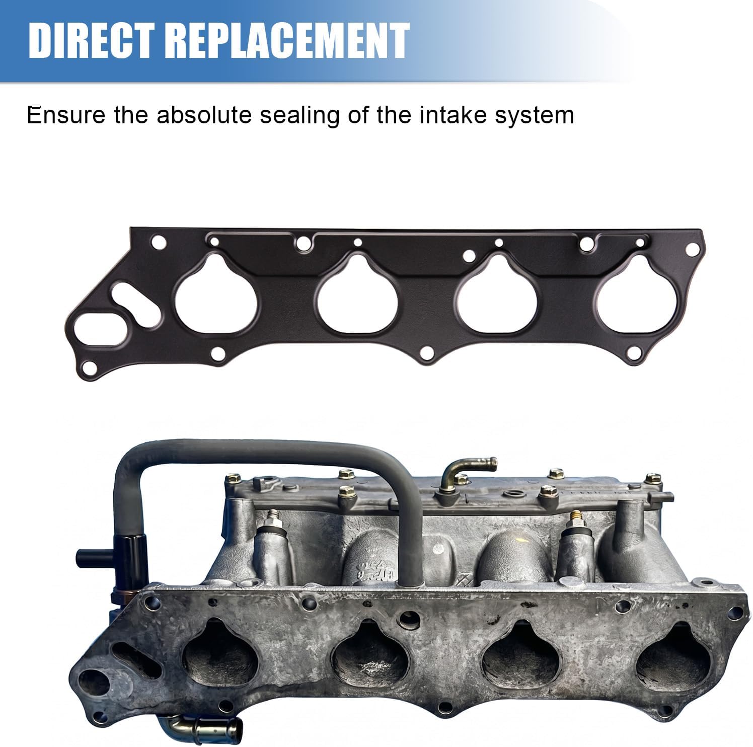 Sorello MS 96473 Intake Manifold Gasket Set Fit for Honda Accord CR-V Element for Acura TSX 2003 2004 2005 2006 2007 2008 2009 2010 2011 2012 2.4L Replace MS96473 MS19474