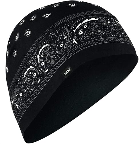 ZAN Zanheadgear 26-5198 Camping et randonnée, Imprimé Cachemire-Noir, Taille Uni