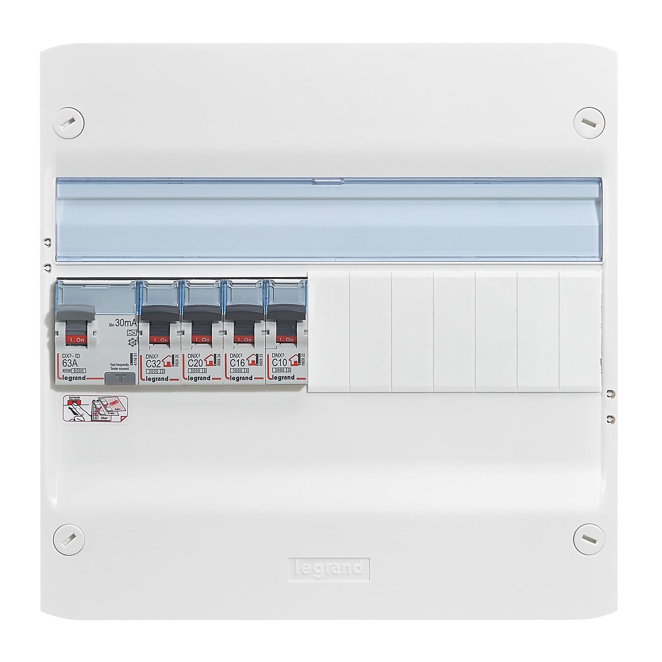 Image secondaire de Tableau Électrique Pré-équipé Legrand Drivia 1 Rangée avec Disjoncteurs et Interrupteur Différentiel