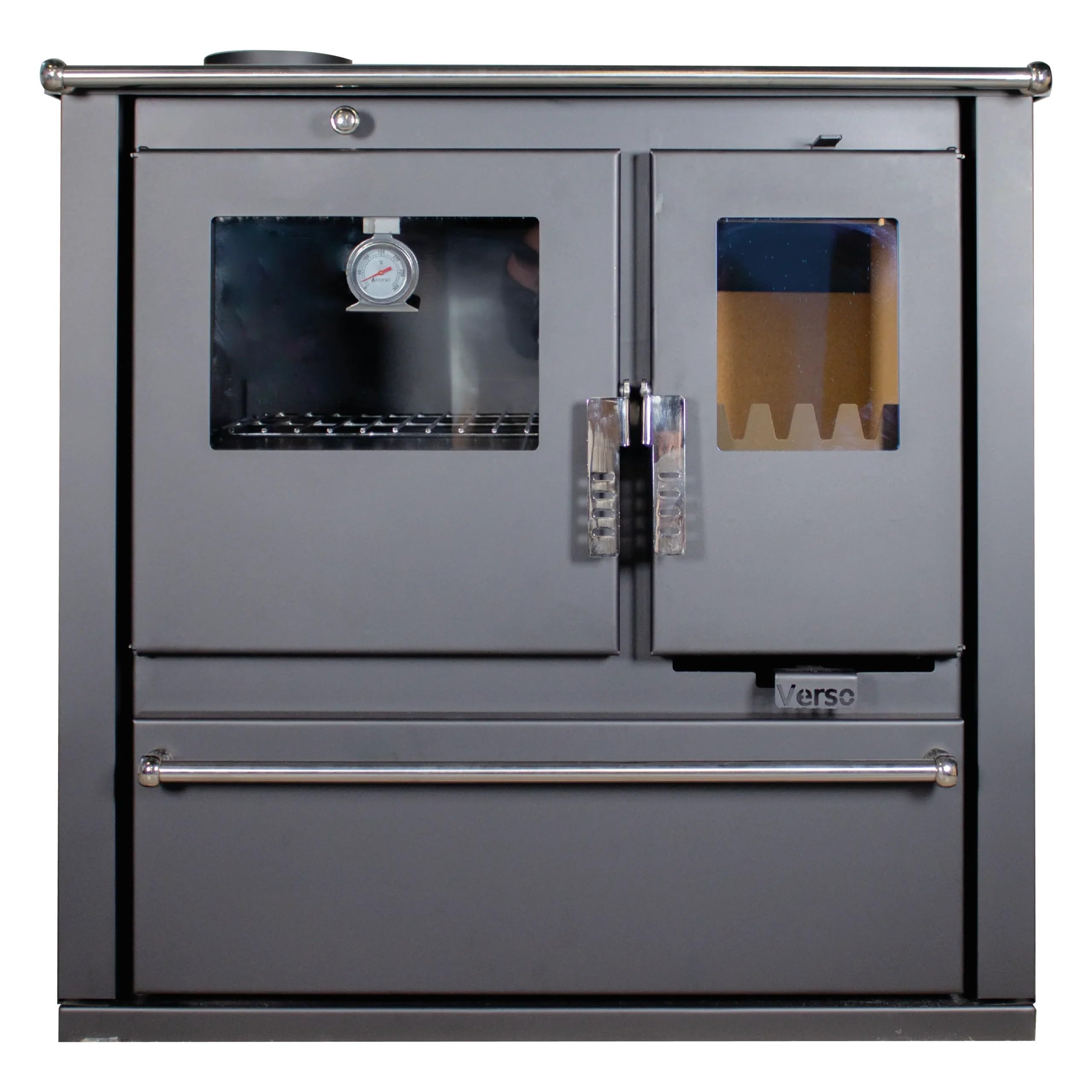 EEK A+ Verso CS Plus Küchenofen Kaminofen Holzherd 7.7 kW - Schwarze Links