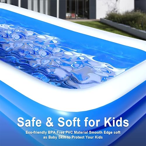 Miniatura 4 de Piscina sobre el suelo para niños y adultos, piscina inflable para niños pequeños y familiares, Piscinas para adultos, piscina infantil para patio