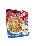 Intercart A-Sha Hello Kitty Dry Noodle Mandarin Style with Supercute Soy Sauce - Embrace Delightful Fusion with Every Bite – 16.75 Oz (pack of 1) (Total 5 pcs)