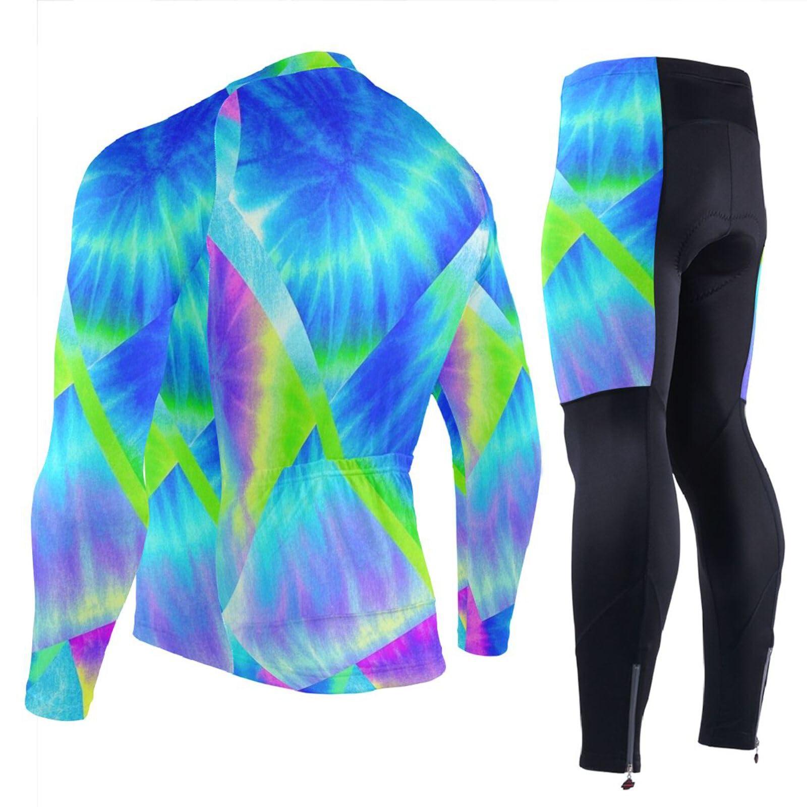 Herren Radtrikot mit Taschen, schnelltrocknend, Mountainbike-Shirts für 3D-gepolstert