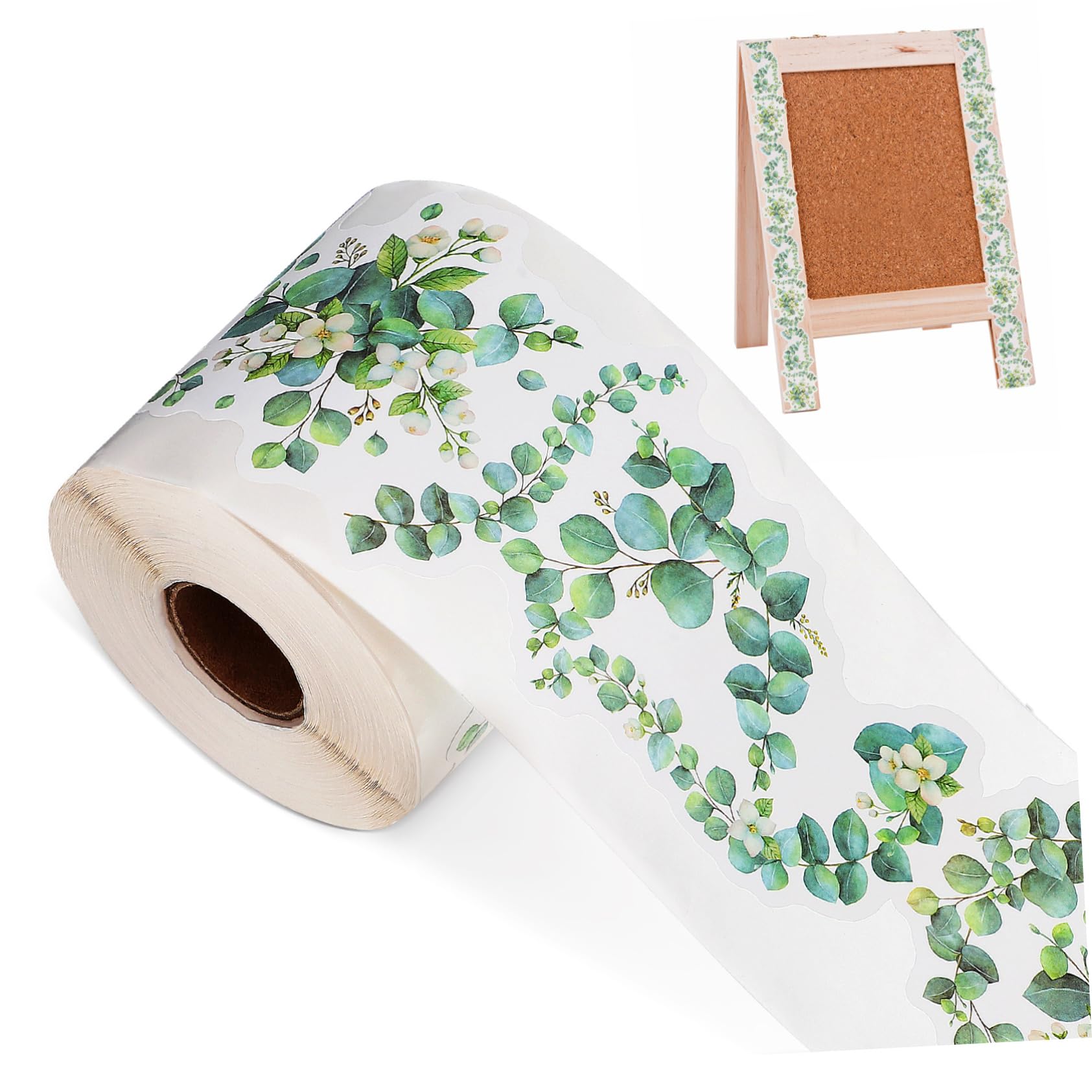 Pegatinas de bordes para tablón de anuncios con diseños vivos de plantas 8
