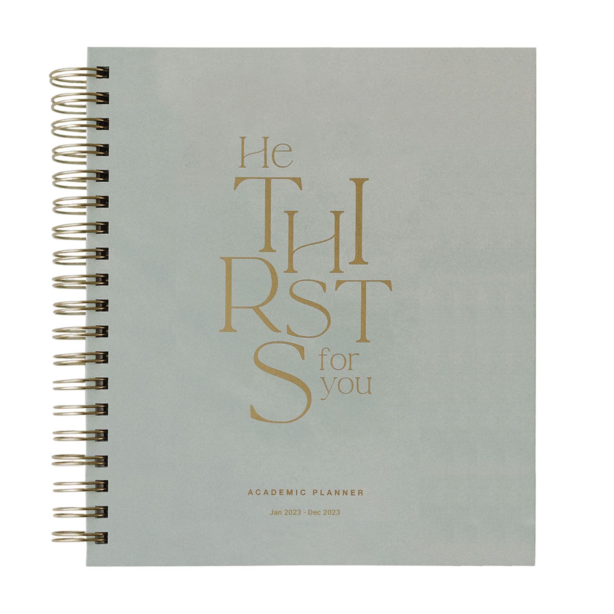 Big Catholic Liturgical Yearly Planner January 2023 - December 2023, 8 " x 11 " Flexible Cover Planner with Monthly Tabs, Strong Twin-Wire Binding, 12 Month Academic Planner