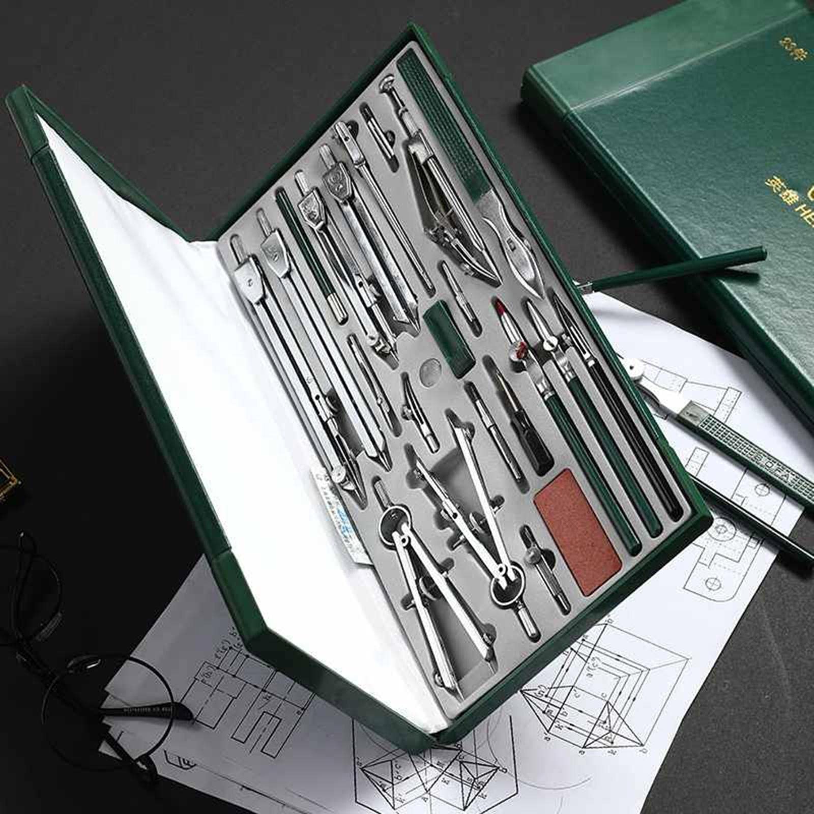 Verstellbares Zirkel-Set, Profi-Kreise, Präzision, Architektur, Mathematik, Büro, Kreis