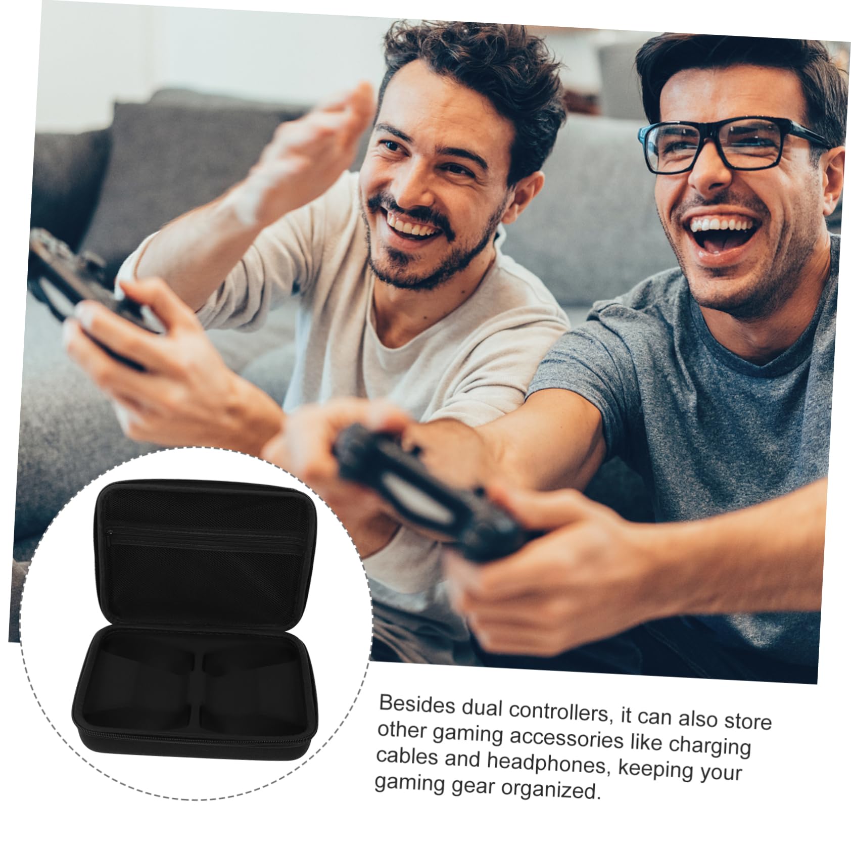 SHINEOFI Organizer Oxford Portatile e Custodia Protettiva Gioco Console per di Tessuto in Eva Borsa Multifunzionale per Controller e Accessori, per Viaggi e Uso Domestico