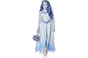Officially Licensed Spirit Halloween Corpse Bride Kids Emily Costume