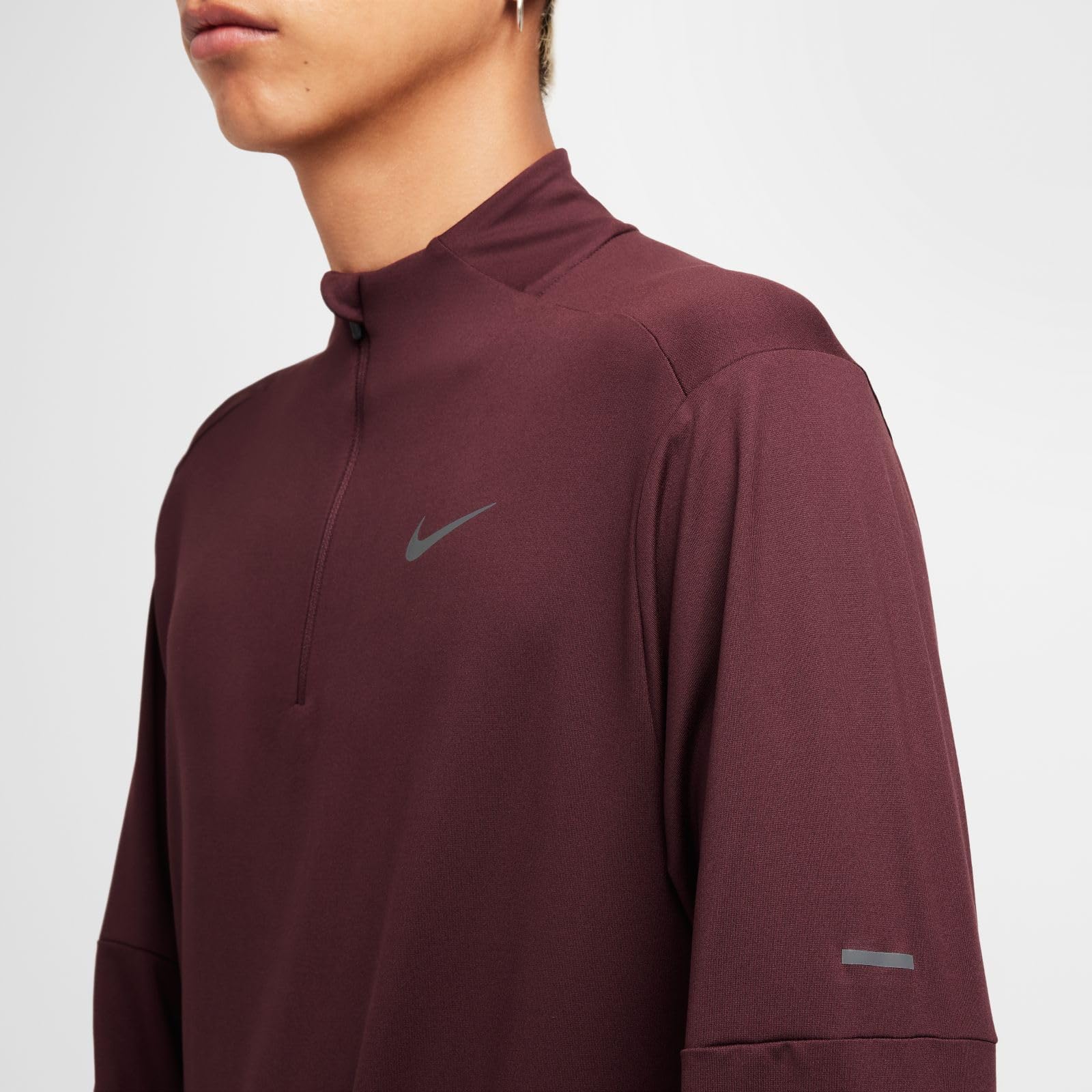 NIKE Górna część biegowa Mężczyźni Nike Dri-fit-laufoberteil Mit Halbreißverschluss Für Herren
