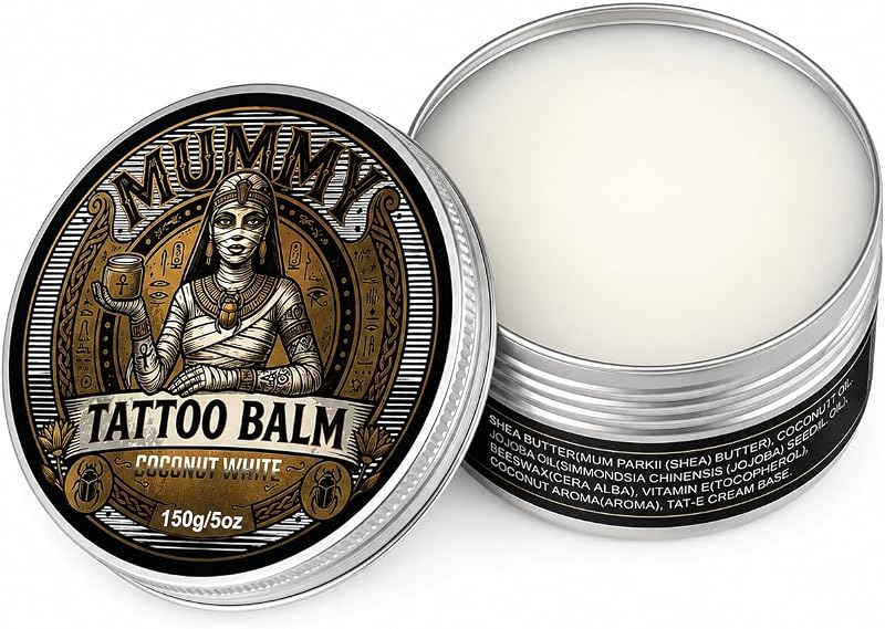 mummy Bálsamo para Cuidados Pós-Tatuagem com Óleos e Manteigas, 150 g