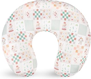 SWESEN Nursing Pillow Covers, Ultra Soft Nursing Cover for Breastfeeding Pillows, Stretchy Nursing Pillow Slipcover for Baby Girls Boys, Fits Standard Nursing Pillow, Elephant