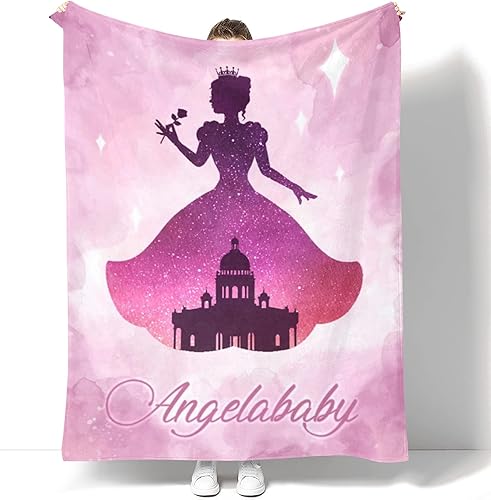 Seamaid Manta personalizada para niñas y mujeres, manta de vellón de princesa personalizada, manta rosa para bebés y niñas, manta para niños con disponible en Yaxa Guatemala