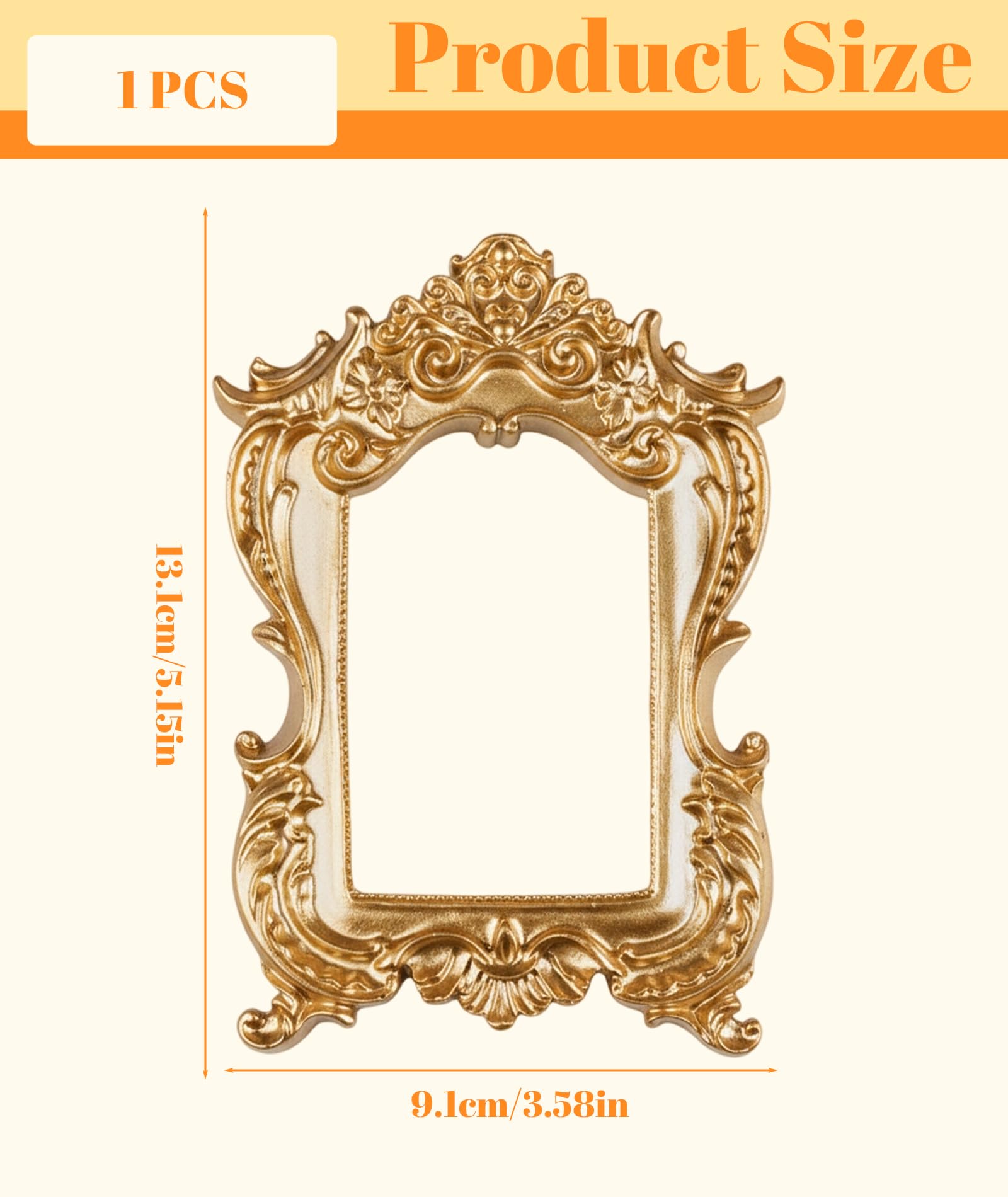 xinxingin Rectangular Vintage Frames, Mini Photo Frame for Wall