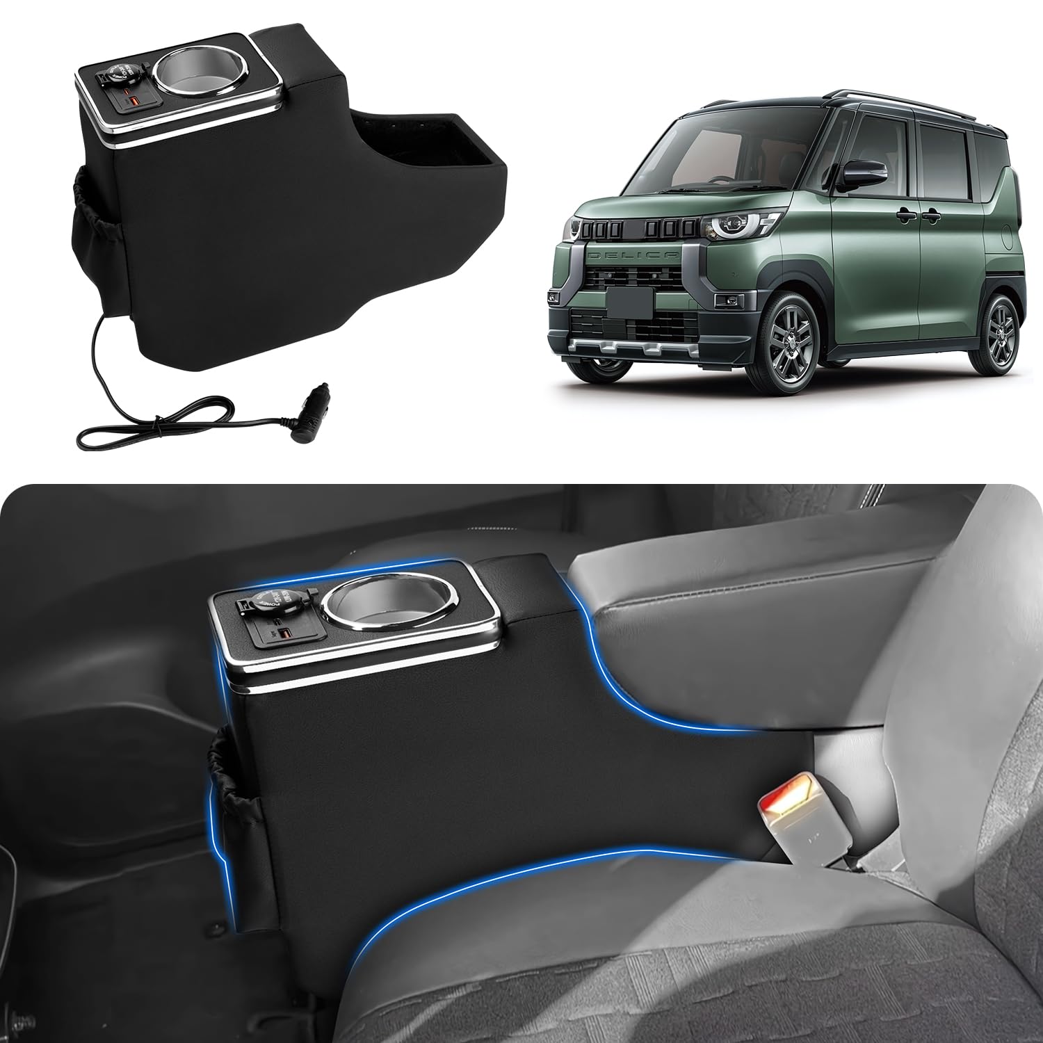 Amazon | J-PREMIS 三菱 デリカミニ コンソールボックス B3/BA系 2023