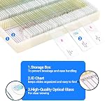100 Prepared Microscope Slides with Specimens for Kids Adults - Bacterium, Fungus, Human Tissues, Mitosis, Plants, Insects, Animals Cells Samples for Biological Science Lab, School Students