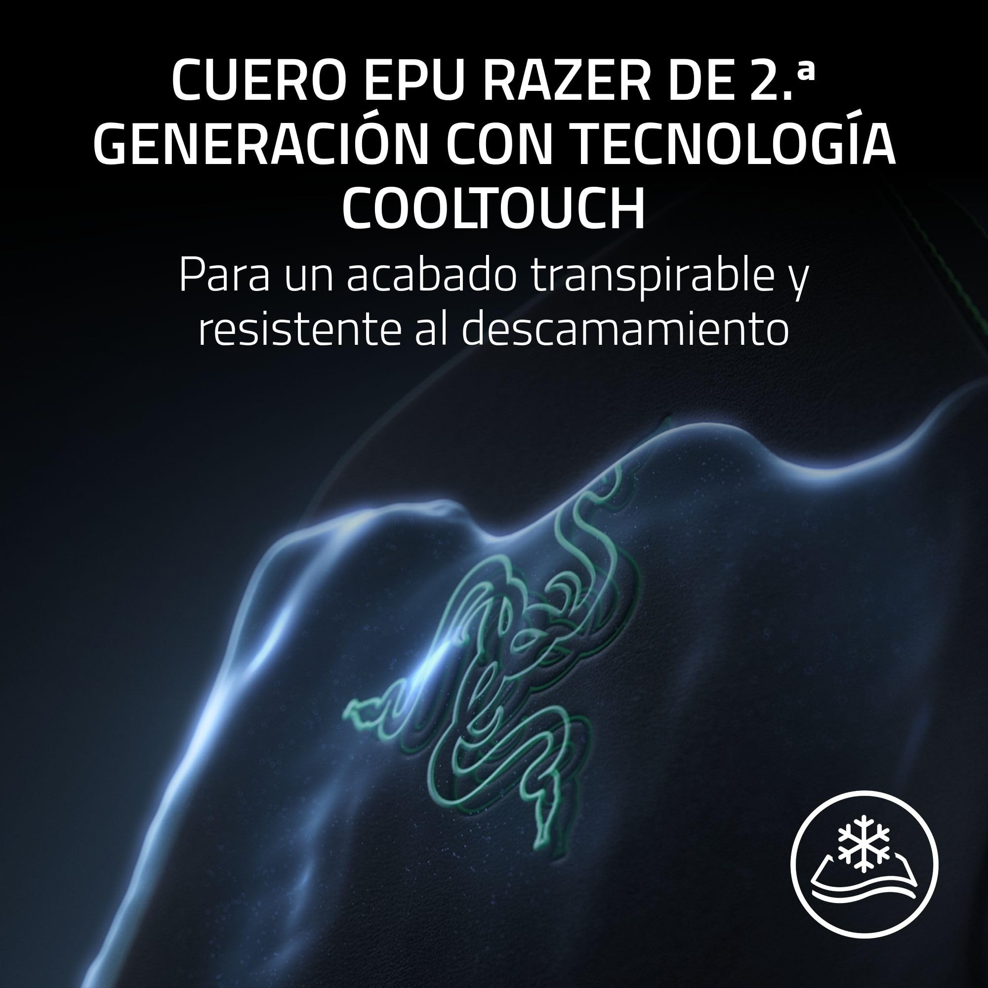 Razer Iskur V2 NewGen - Silla Gamer ergonómica con Comodidad Transpirable Cuero EPU 2.ª generación con tecnología Cooltouch - Sistema de Soporte Lumbar Hyperflex | Gris