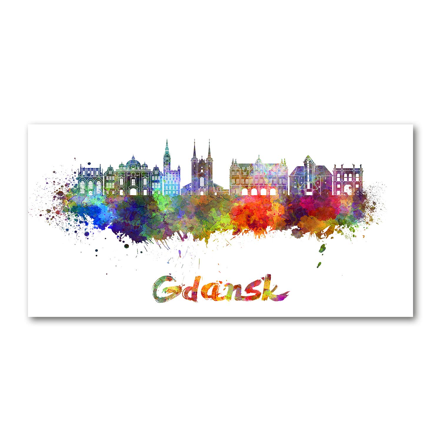 Tableau en verre acrylique Gdansk 140x70cm Tulup pour décoration murale
