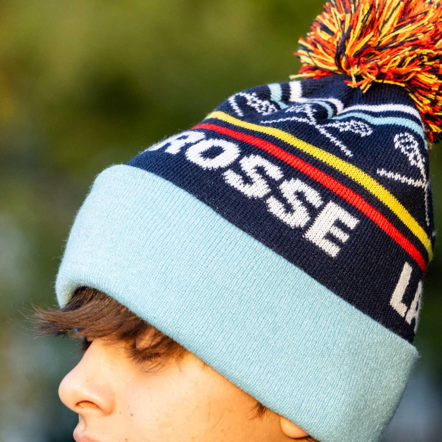 ChalkTalkSPORTS Lacrosse Beanie - Pom Pom Hat - One Size image 4