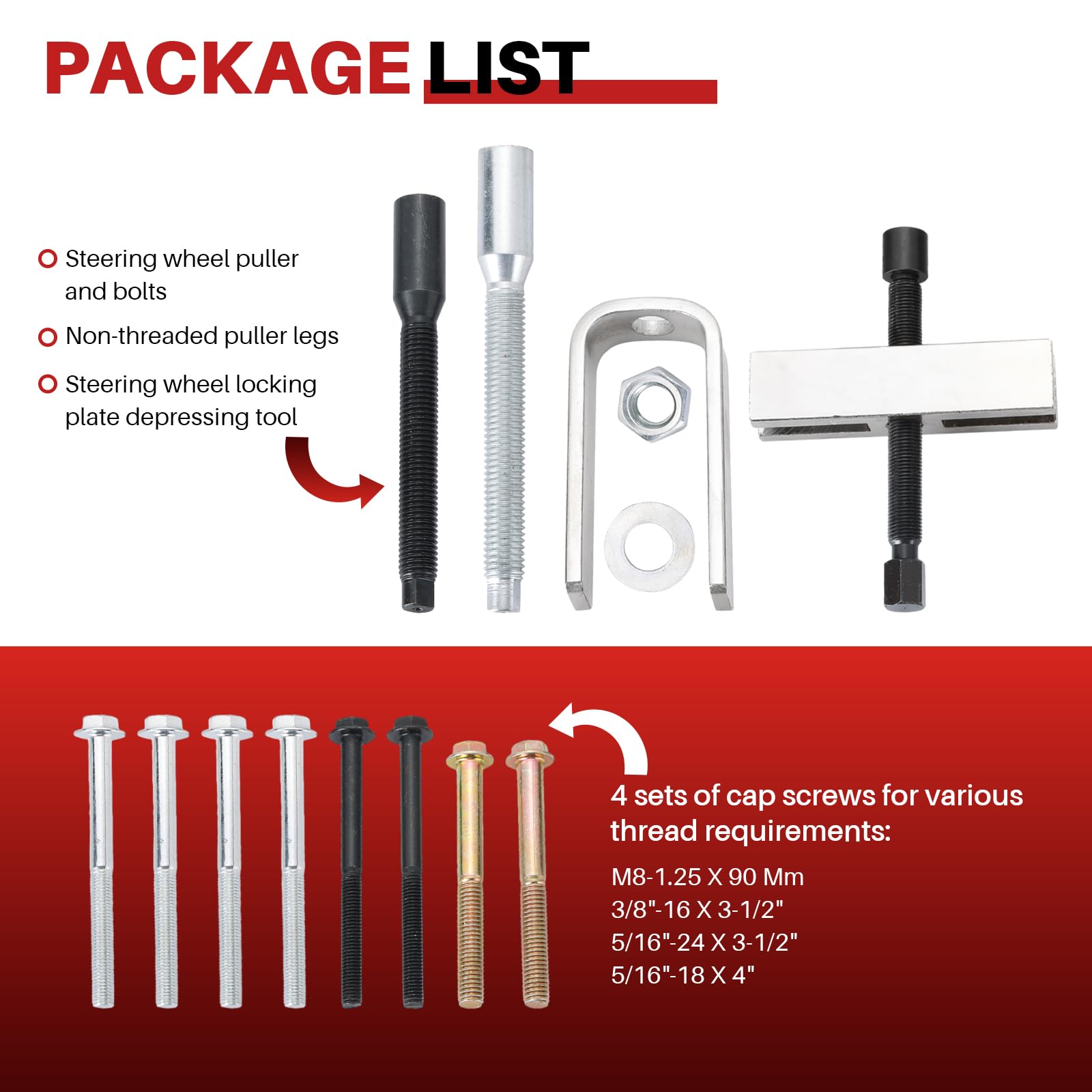 Automotive Car Steering Wheel Puller Compressor Remover