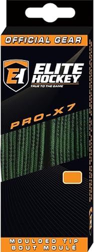 Miniatura 4 de Elite Hockey - Agujetas para patín de hockey con puntas de algodón moldeado amplias PRO-X7 (Color y tamaño a elección)