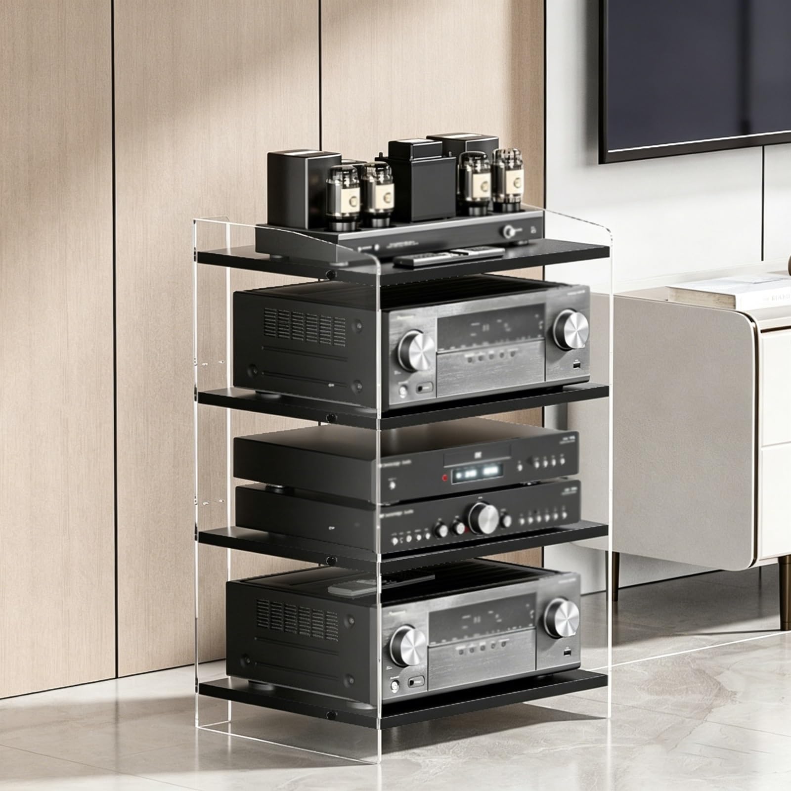 Rangement audio intelligent pour réinventer l'ambiance de votre salon